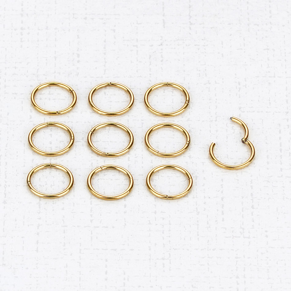 1 cái G23 Titanium Bản Lề Segm - đánh giá và giá Septum Clicker Ring