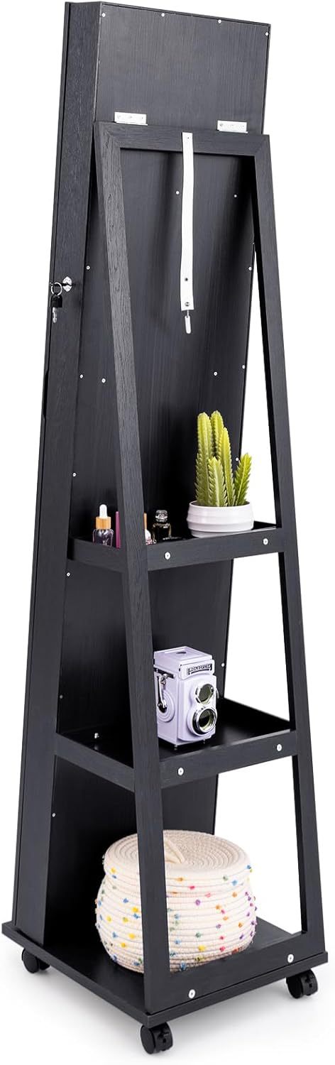 Solid wood rotating floor-stan - đánh giá và giá Body Jewelry Storage