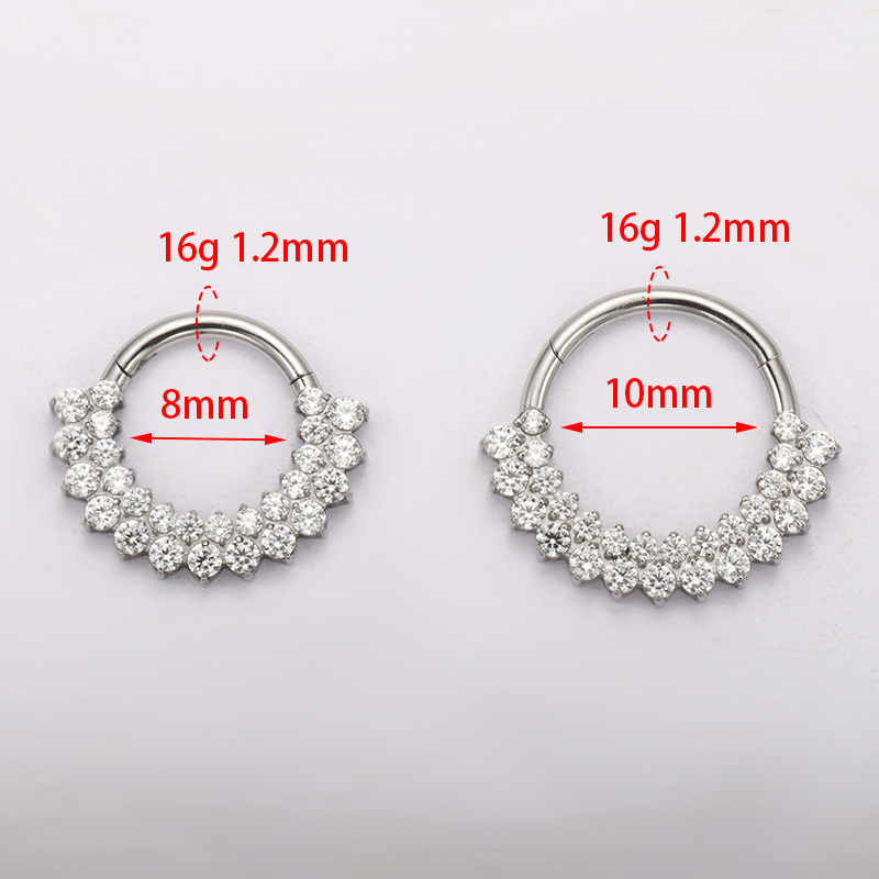ASTM F136 Titanium Clicker Sep - đánh giá và giá Septum Clicker Ring