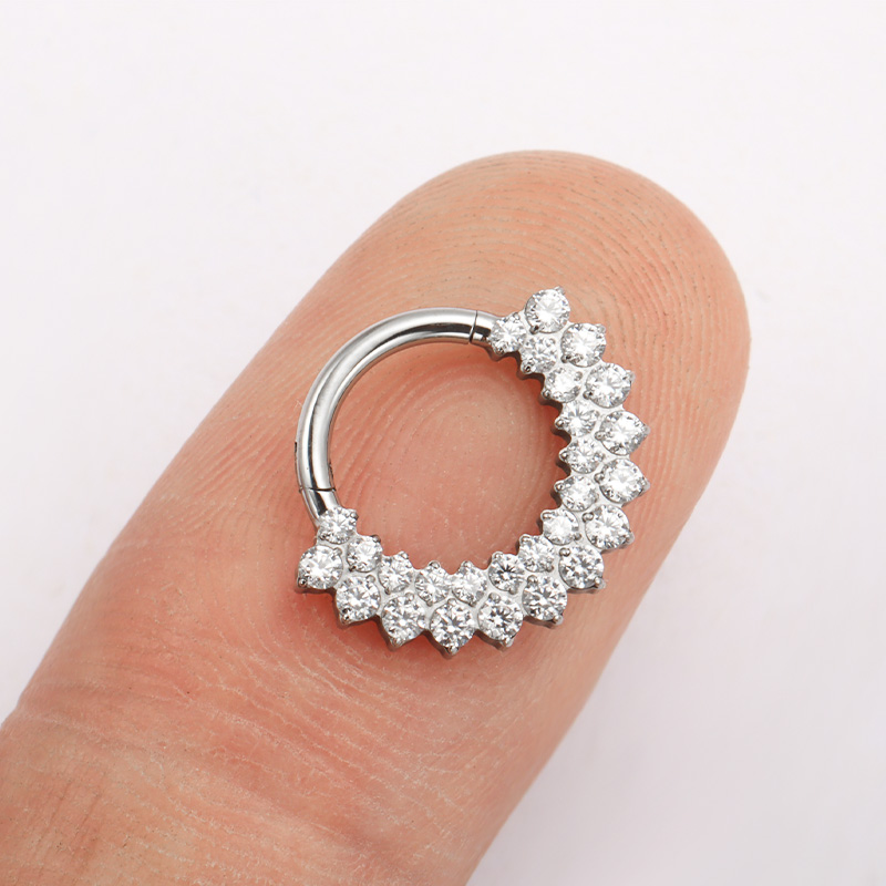 ASTM F136 Titanium Clicker Sep - đánh giá và giá Septum Clicker Ring