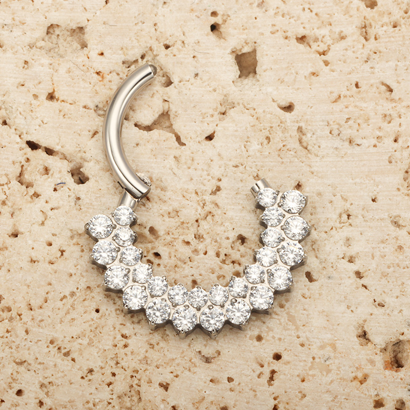 ASTM F136 Titanium Clicker Sep - đánh giá và giá Septum Clicker Ring