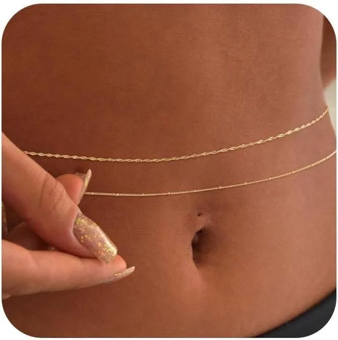 14k Gold Plated 26-33Inch Adju - đánh giá và giá Qualiti Body Jewelry