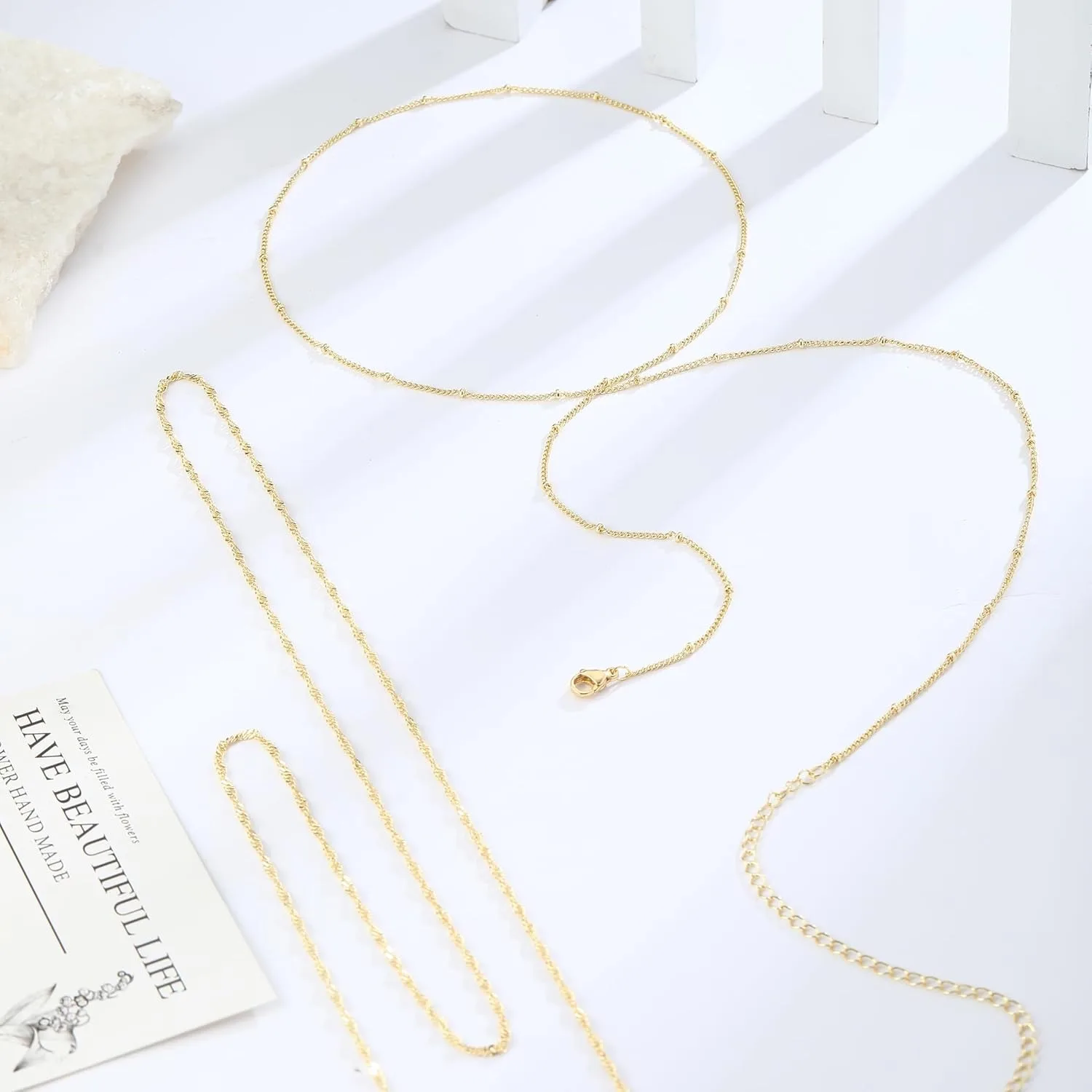 14k Gold Plated 26-33Inch Adju - đánh giá và giá Qualiti Body Jewelry