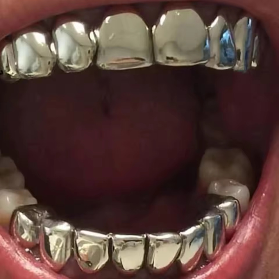 TOPGRILLZ Gold Silver Plated H - đánh giá và giá Body Jewelry Real Gold