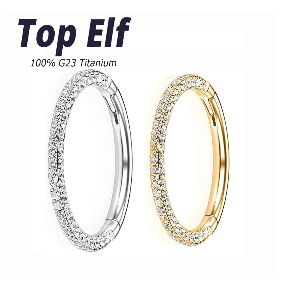 G23 Titanium Nose Ear Piercing - đánh giá và giá Septum Clicker Ring