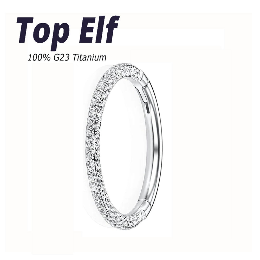 G23 Titanium Nose Ear Piercing - đánh giá và giá Septum Clicker Ring