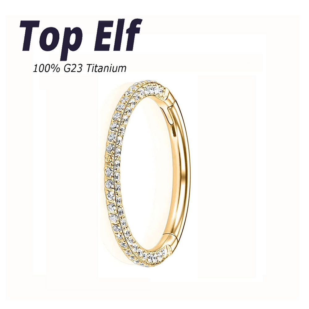 G23 Titanium Nose Ear Piercing - đánh giá và giá Septum Clicker Ring