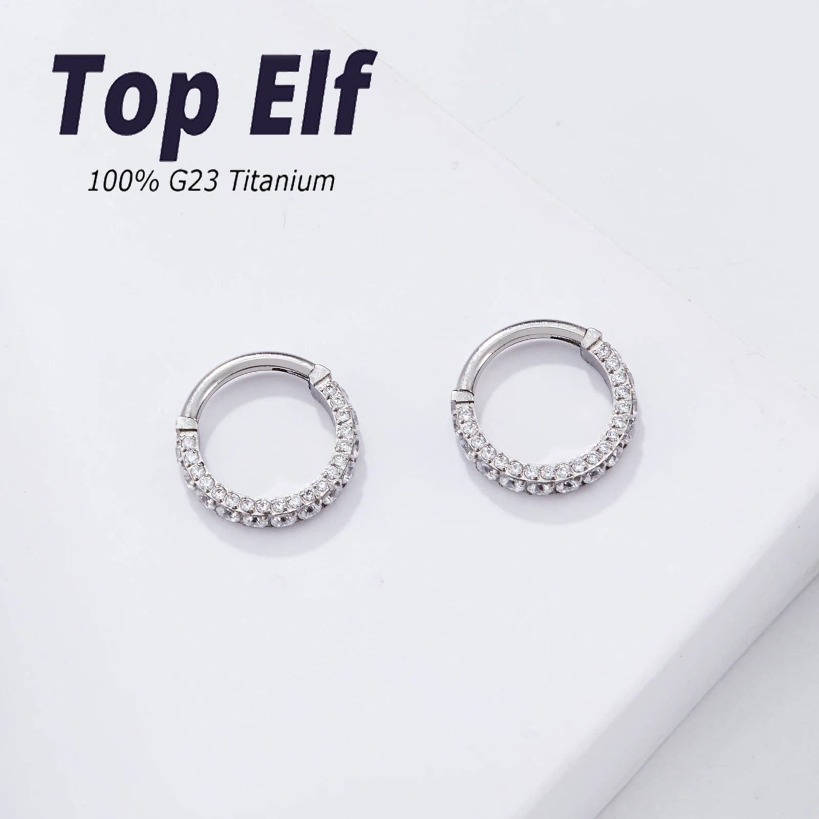 G23 Titanium Nose Ear Piercing - đánh giá và giá Septum Clicker Ring