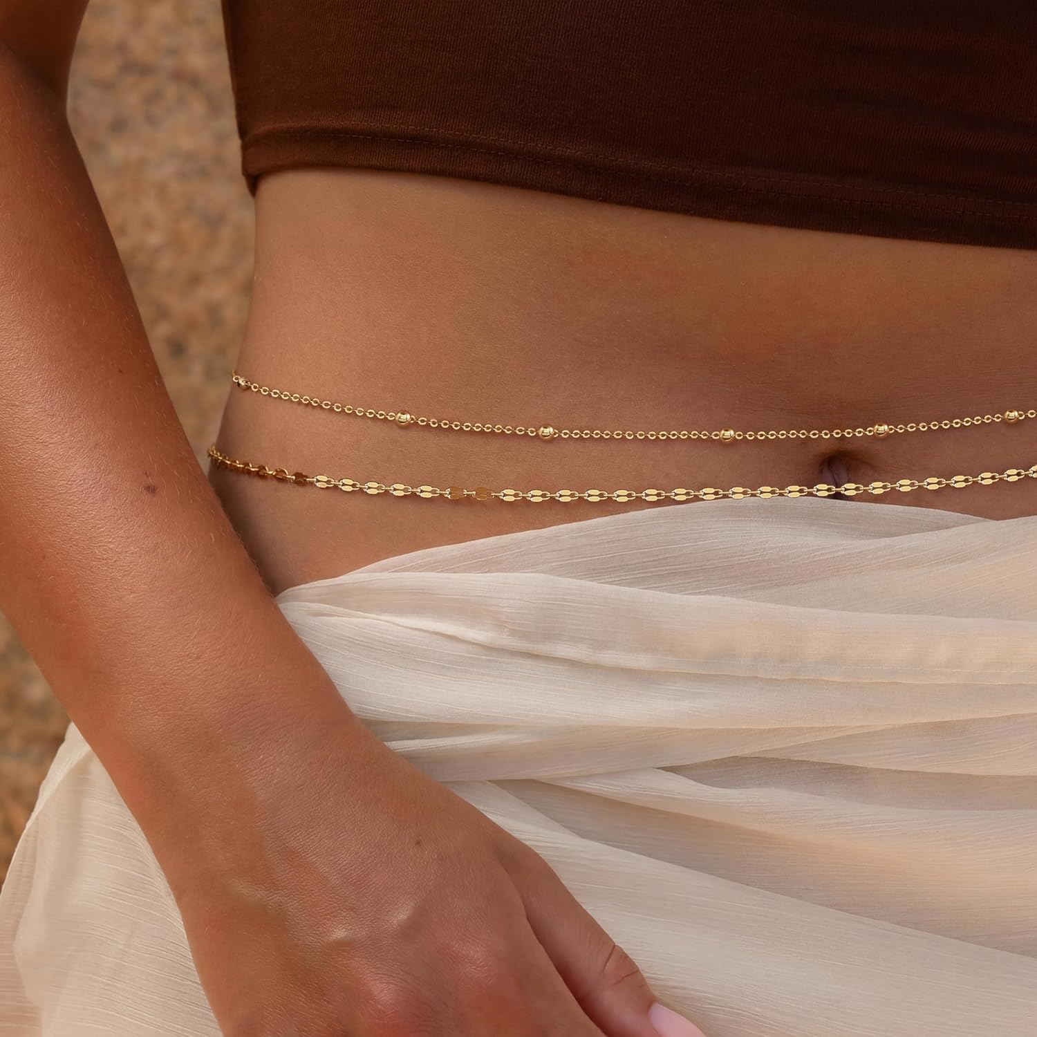 14K Gold Plated Waist Chain Wo - đánh giá và giá Qualiti Body Jewelry